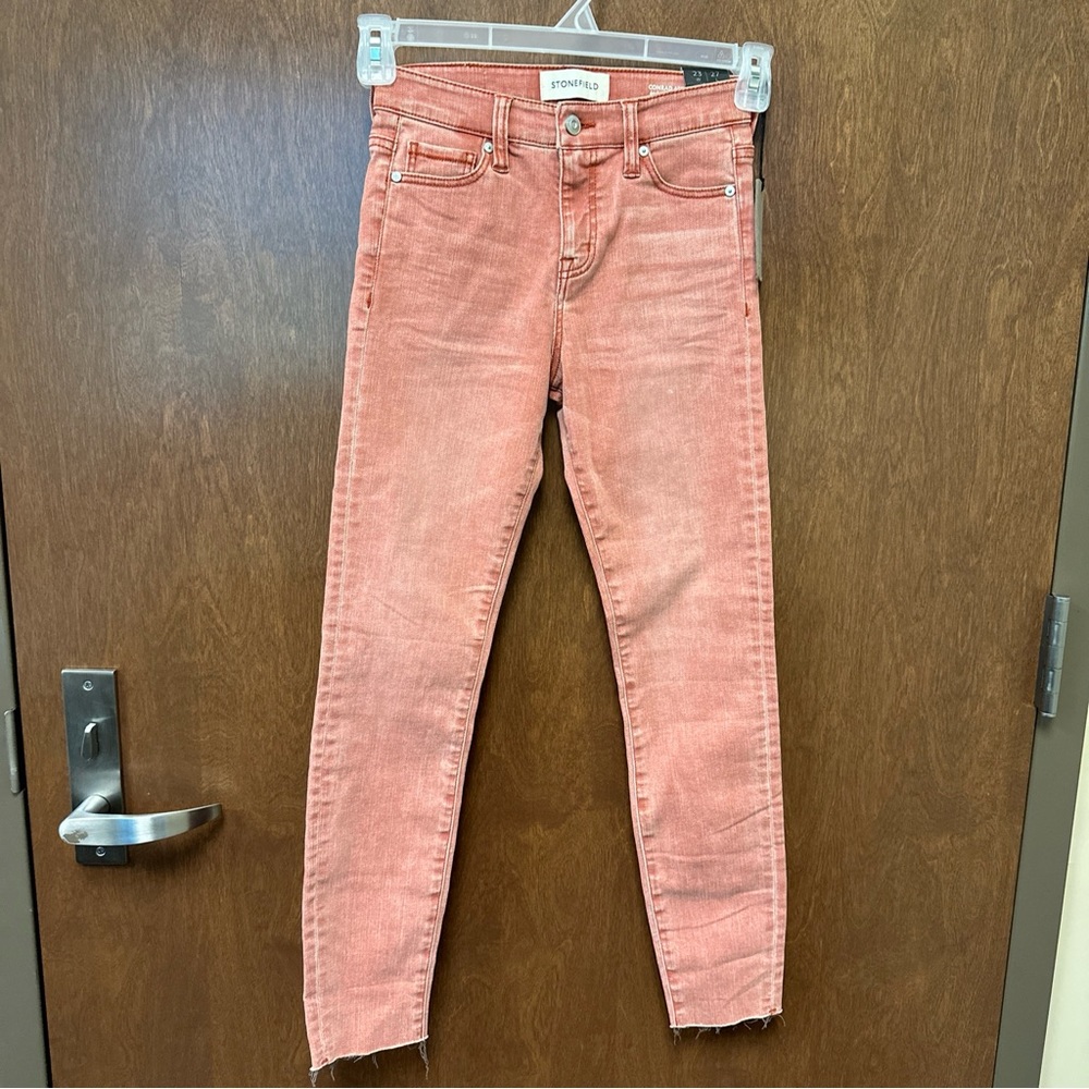 Stonefield Conrad Ankle Skinny Jeans - 23x27 - vintage red - NWT